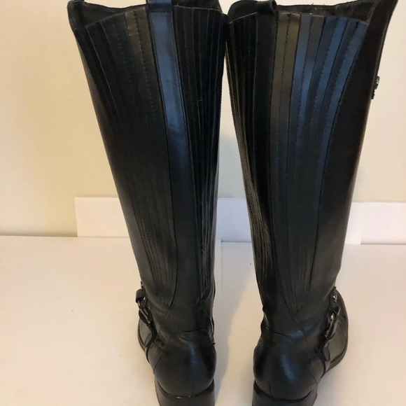 BLONDO Black Leather Riding Knee Boots w/Aquaprotect Women's Size 6 - Picture 3 of 16